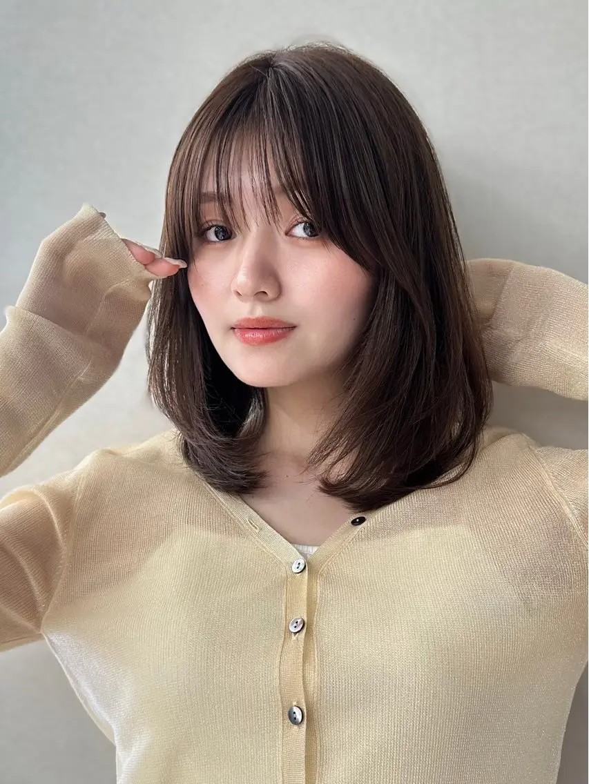 透明感カラー＋酸熱トリートメント💜の写真