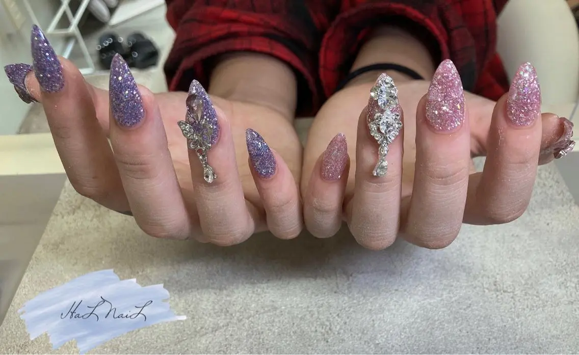 ネイル ラメ(グリッター) ハンドネイル HaL NaiLのネイルデザイン