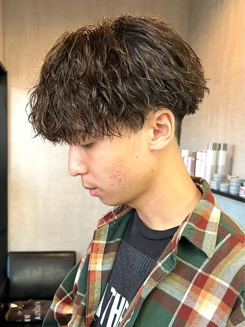 メンズカット＋カラーの写真