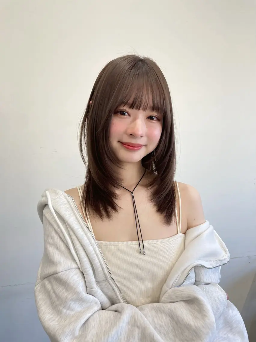 ミディアム レイヤーカット ボブ/ショート /sora🌙✨️のヘアスタイル