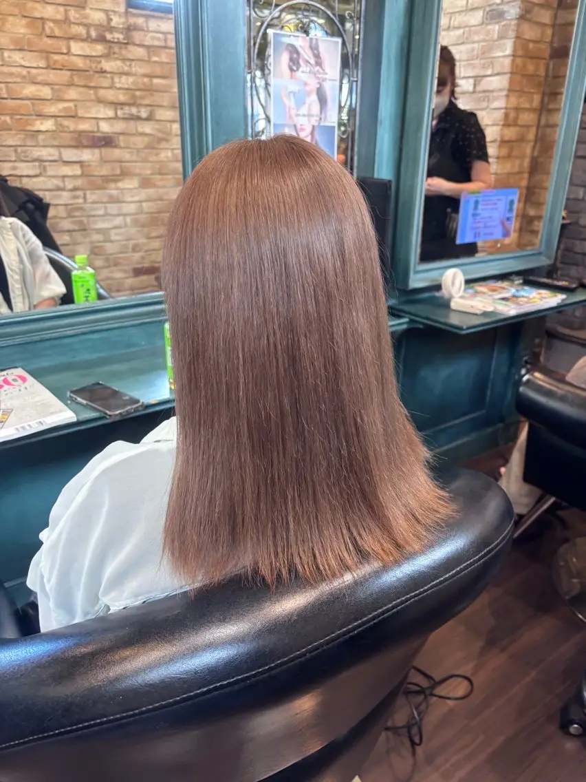 セミロング ヘアカラー トリートメント mana 💟ダブルカラー💟のヘアスタイル