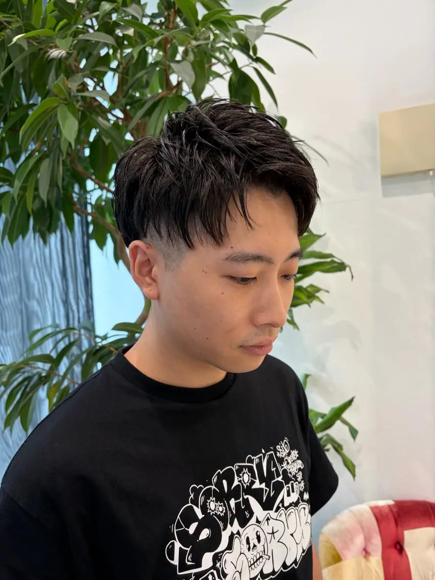 ショート メンズ カット メンズ ショート ・パーマ|ハルキのヘアスタイル