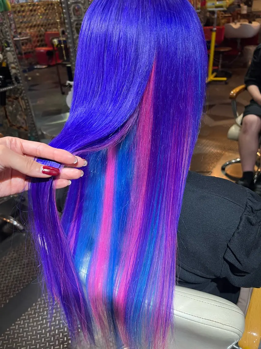 ロング カラー メンズ カット ヘアカラー KOYA コヤのヘアスタイル
