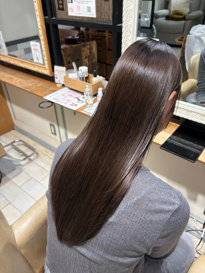 ロング カラー ブラウンカラー ナチュラルブラウン ヘアカラー トリートメント SUZUKIAIRI メンズ/艶髪カラーのヘアスタイル