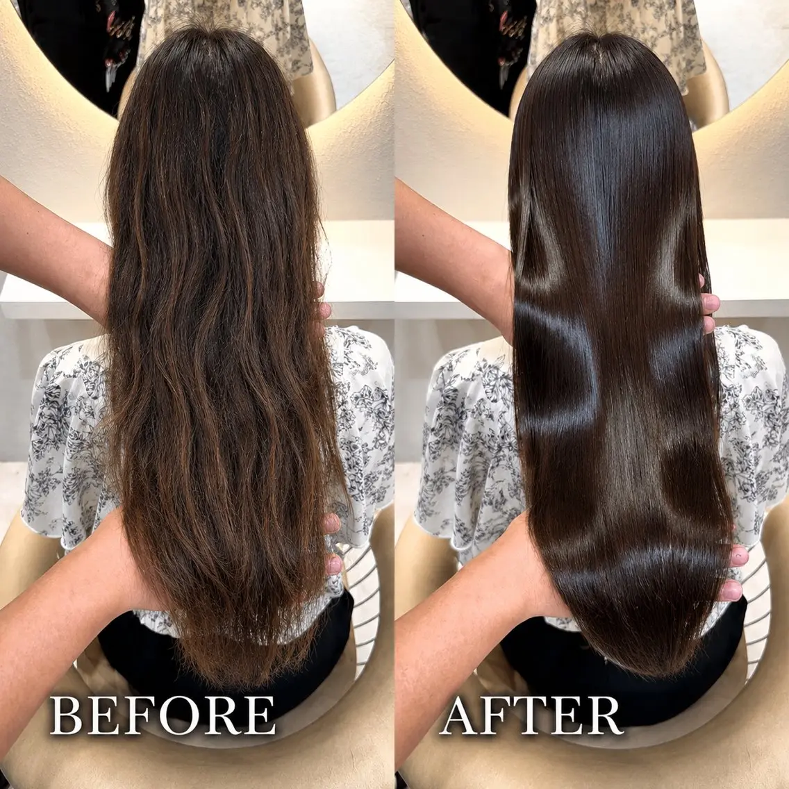 ロング カラー カット ヘアカラー 縮毛矯正 トリートメント 美髪縮毛矯正✨🫧 レイヤー川村利幸のヘアスタイル