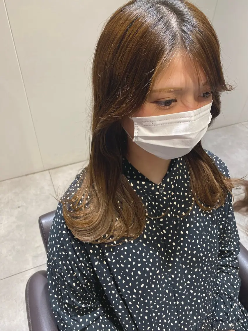 ロング 馬場 紅亜のヘアスタイル
