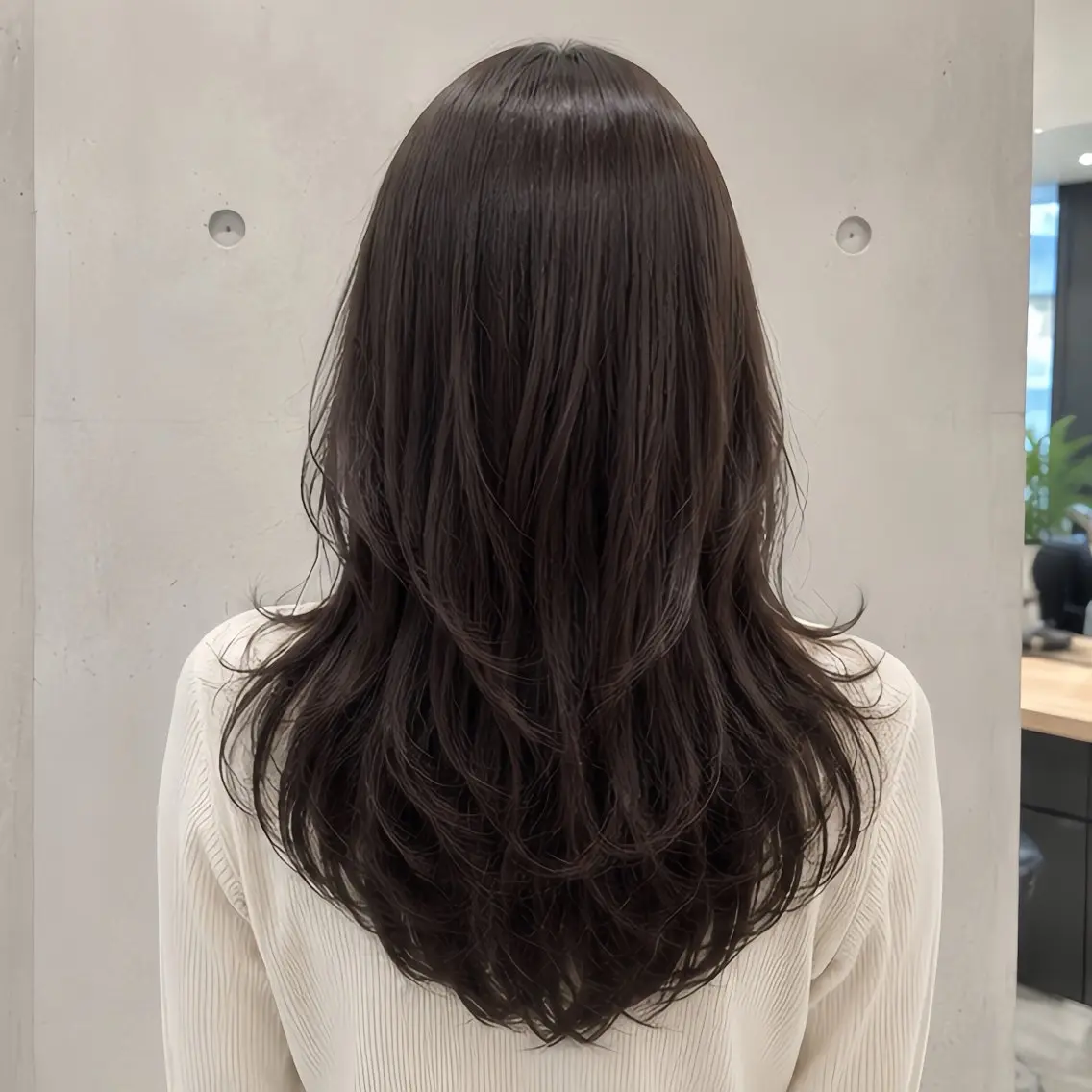 ロング 縮毛矯正 トリートメント 縮毛矯正/レイヤー/ 前髪カット/おばかんのヘアスタイル