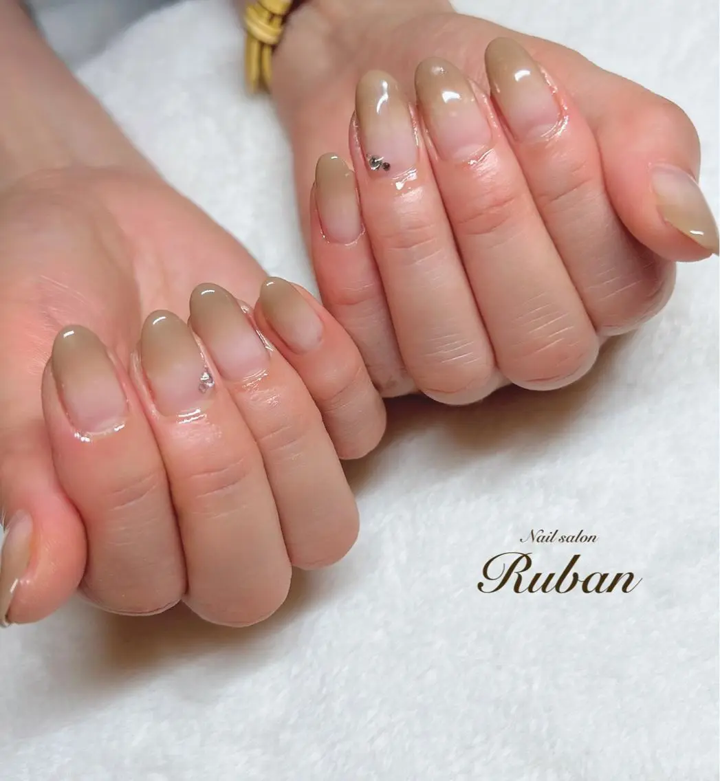 ネイル グラデーション シンプルネイル Nail salon Rubanのネイルデザイン