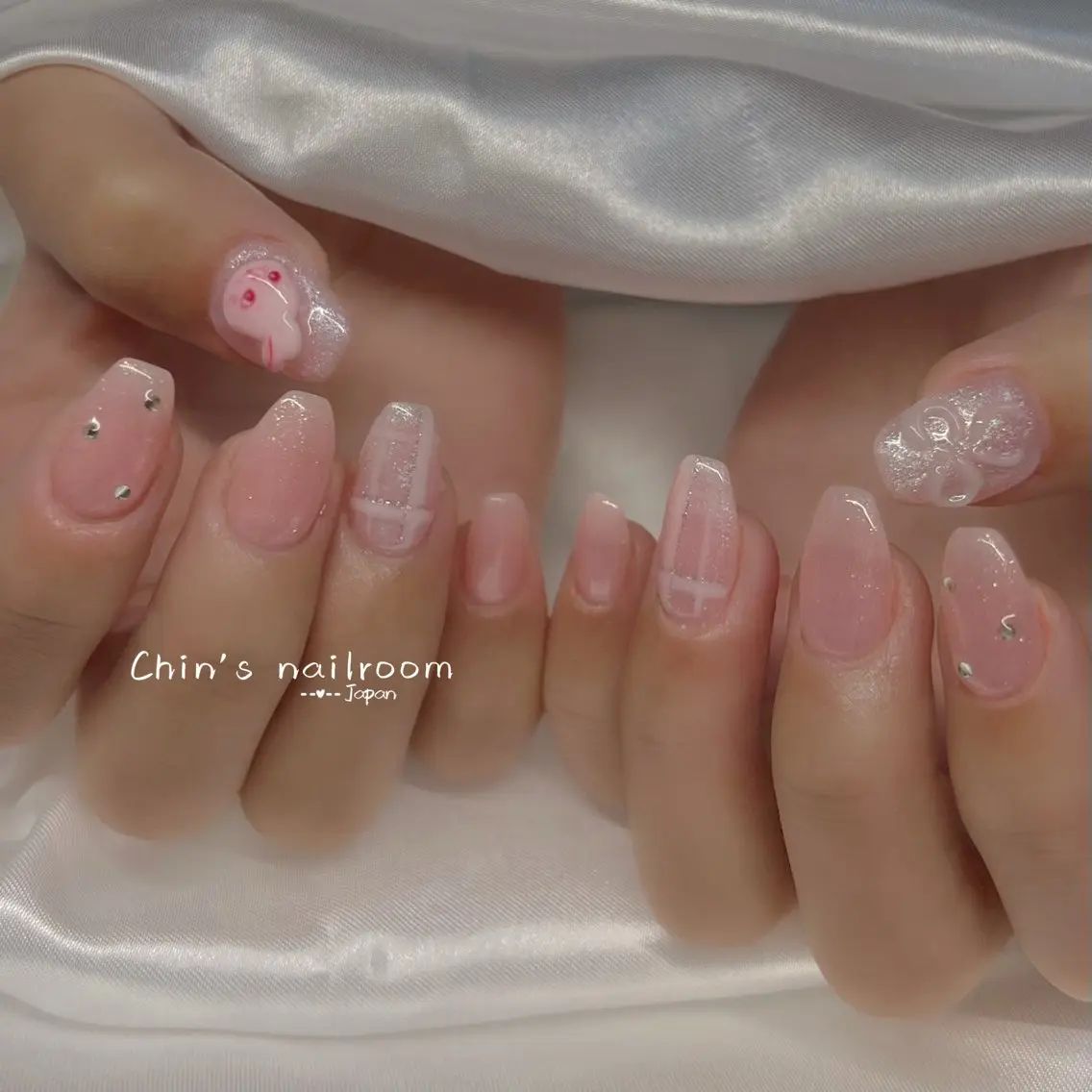 ネイル 韓国ネイル ワンホンネイル Kawaii ChibaNailのネイルデザイン