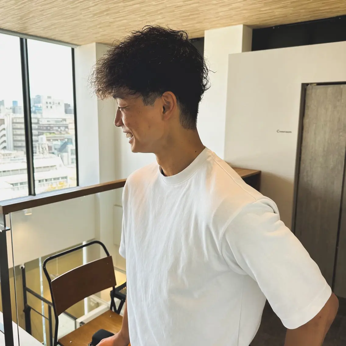 ショート パーマ メンズ メンズパーマ ツイストスパイラルパーマ スパイラルパーマ カット パーマ ヘアセット 原宿↔︎浦和 美容師 折笠 亮のヘアスタイル