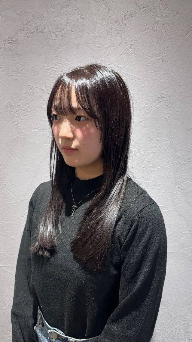 カラー 黒髪 MANA /名駅/透明感カラーのヘアスタイル