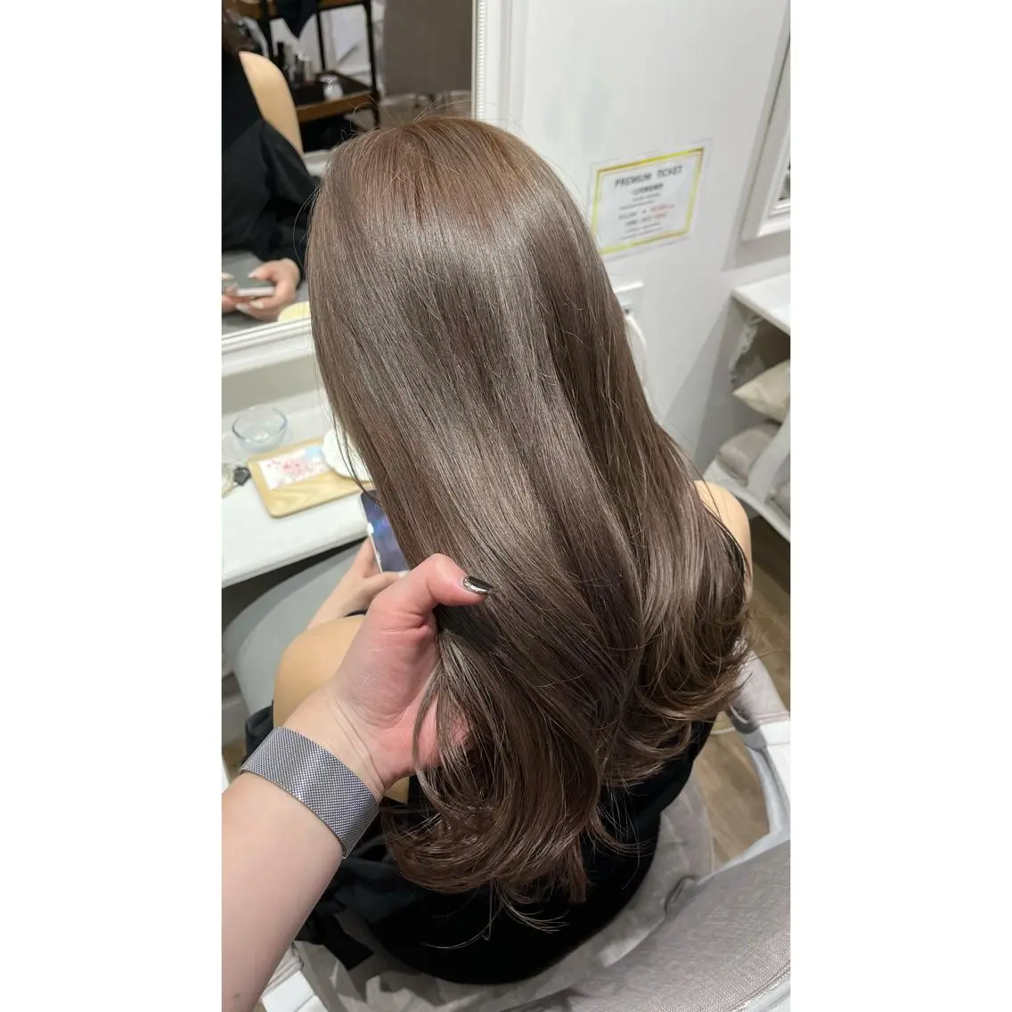 ロング カラー ヘアカラー トリートメント 梅田/髪質改善カラー ❄︎ mikiのヘアスタイル