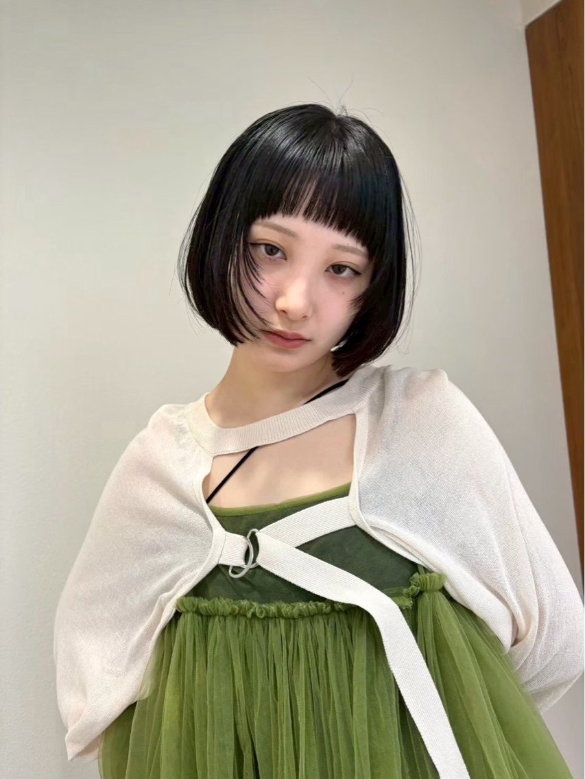 カラー 縮毛矯正 ツバキ ナオのヘアスタイル