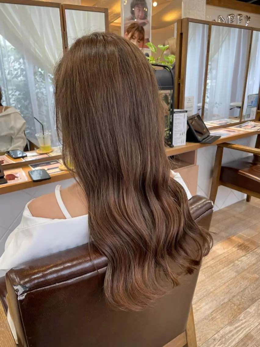 ⭐️営業中メニュー⭐️ うるつやカラー+うるつやトリートメントの写真