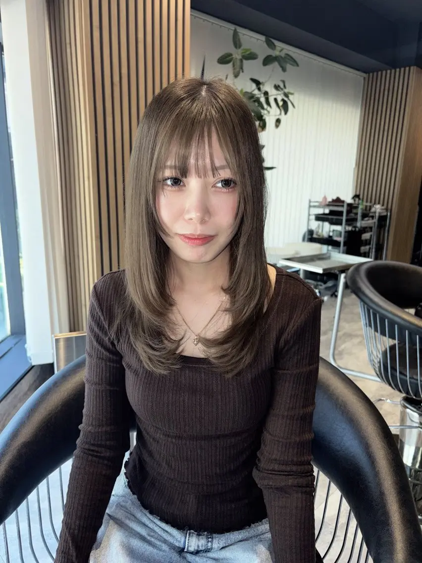 セミロング レイヤーカット カット ヘアカラー トリートメント ヘッドスパ 🎀無料カットモデル 🎀銀座/akaneのヘアスタイル