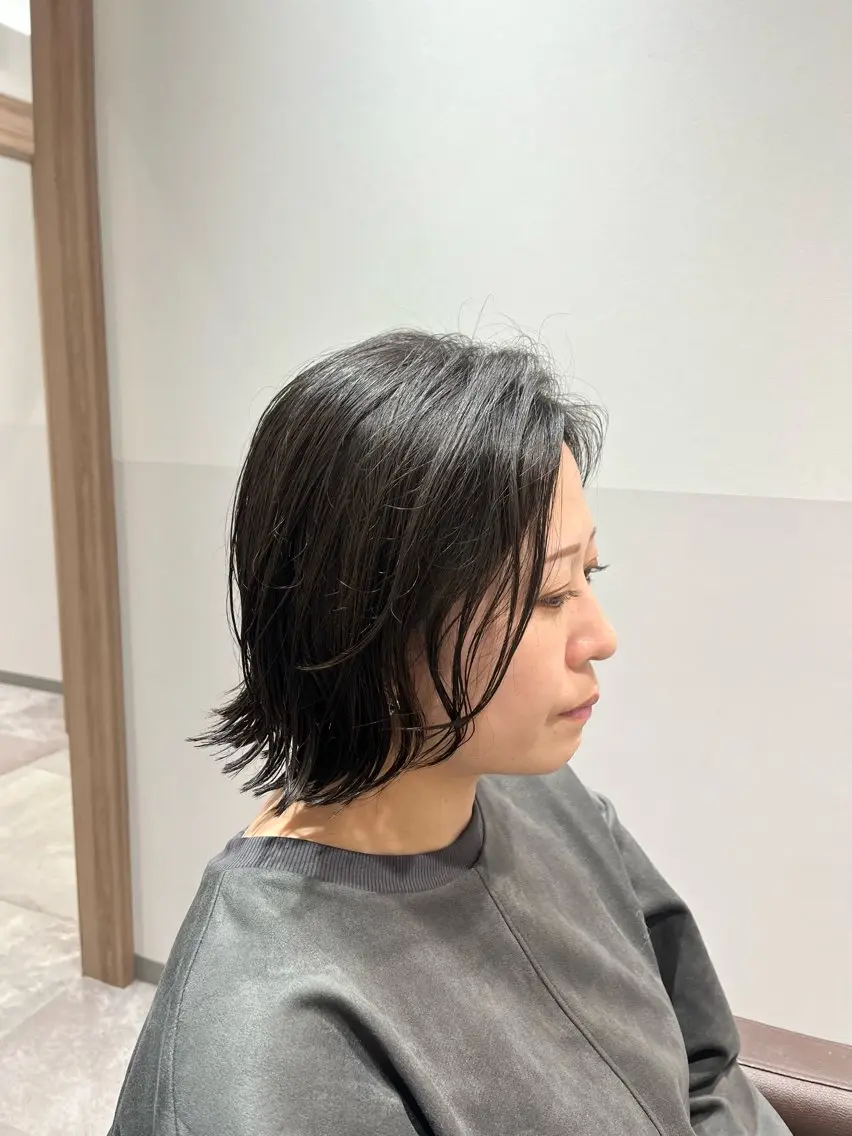 ショート ボブレイヤー ボブ レイヤーカット トリートメント カット トリートメント 大宮レイヤーカット× 透明感カラー　rioのヘアスタイル
