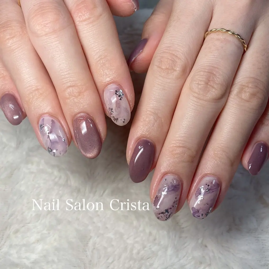ネイル ジェルネイル ニュアンスネイル パラジェル CRISTA MOMOのネイルデザイン