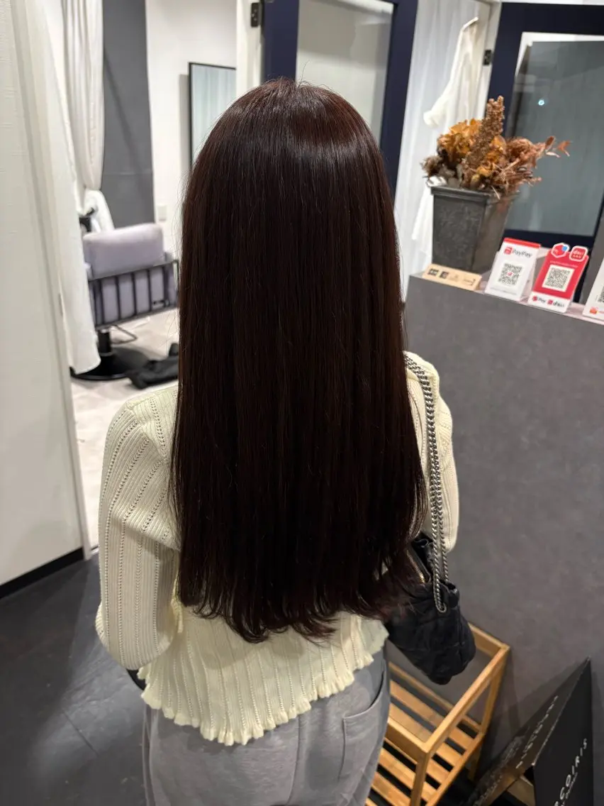ロング カラー ブリーチ 透明感カラー ダブルカラー ラベンダーカラー ブリーチなしカラー ヘアカラー こと/都島 /ARCOIRISのヘアスタイル