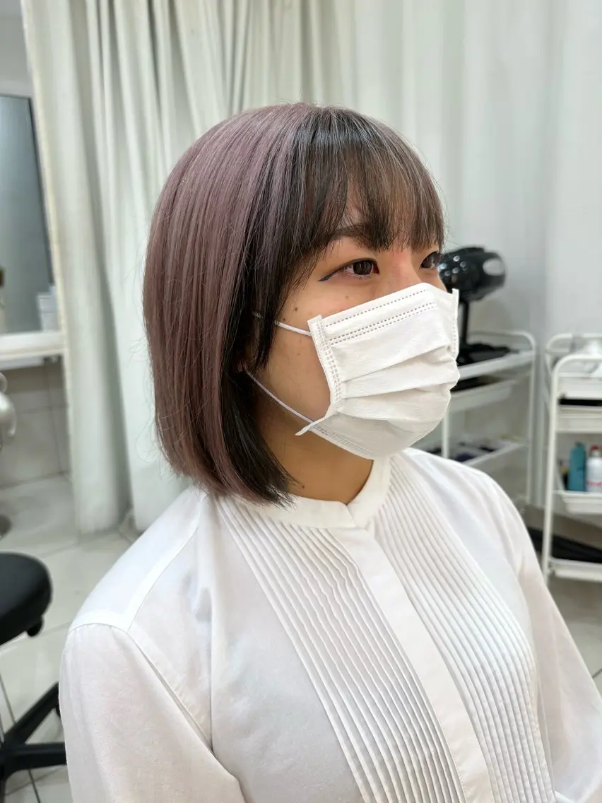 ショート ヘアカラー 竹下 勝也のヘアスタイル