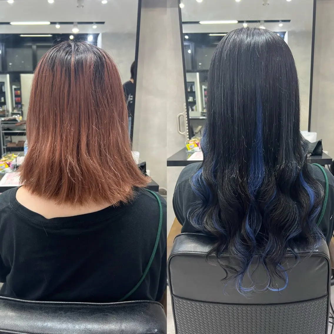 ロング カラー ヘアアレンジ シールエクステ アッシュ バレイヤージュ ベージュカラー 黒髪 カット ヘアカラー エクステ ar+ ❤︎ maiのヘアスタイル