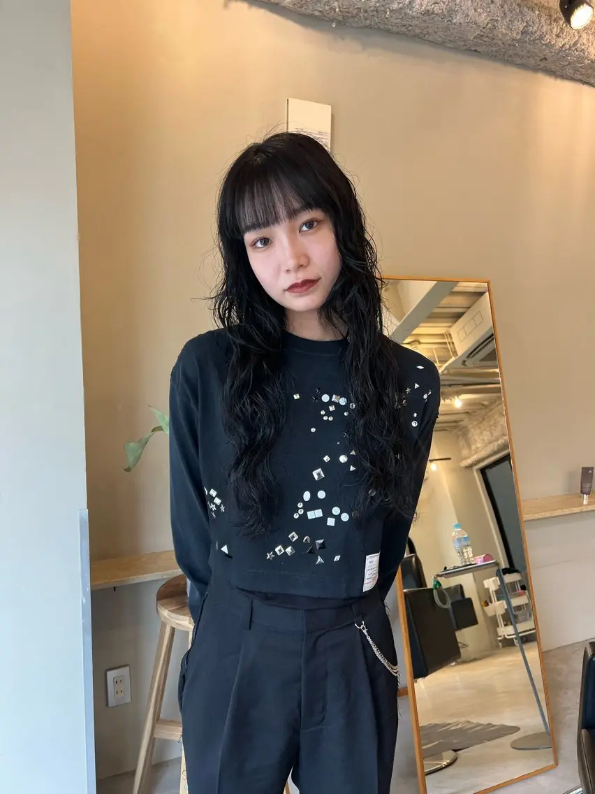 前髪カットの写真