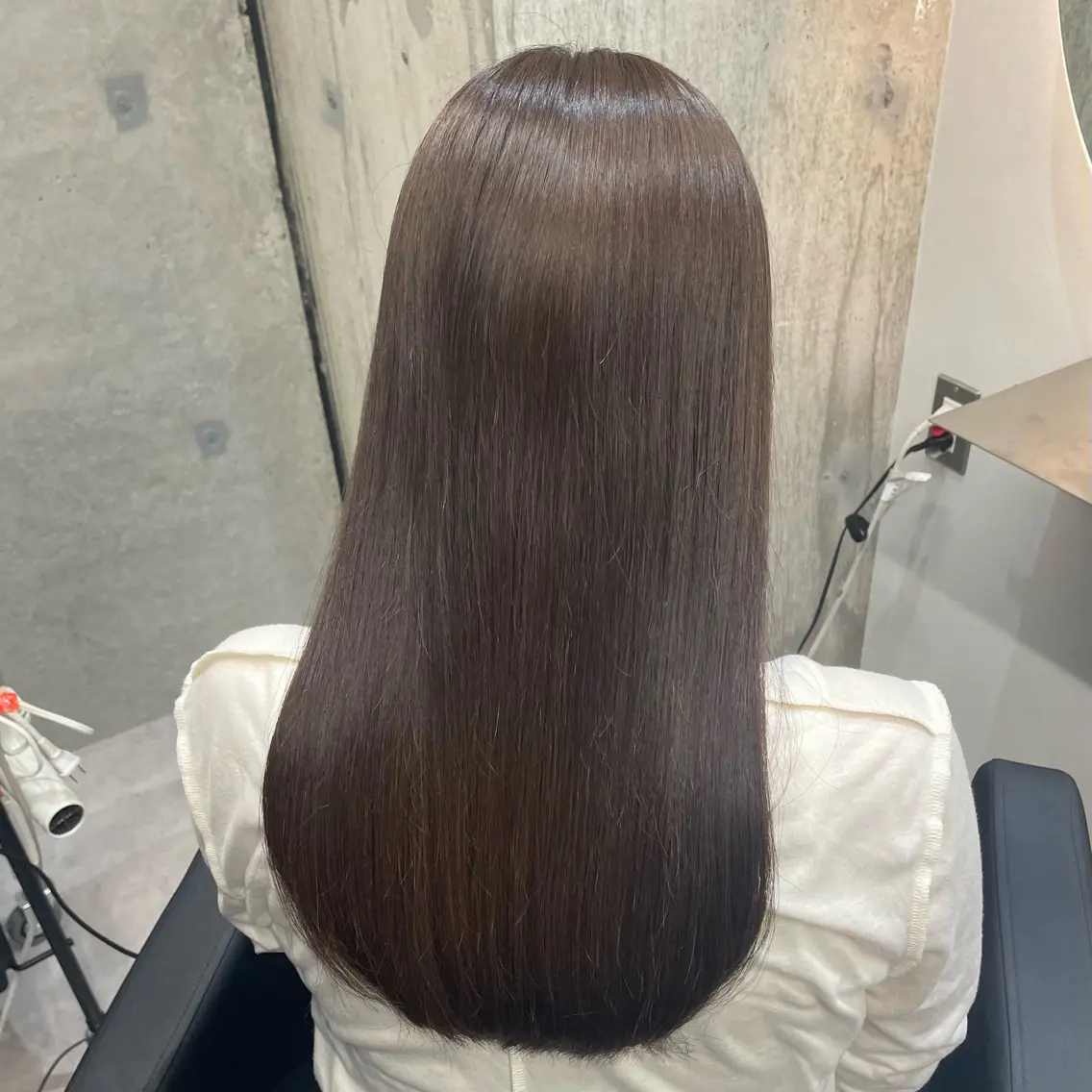 セミロング カラー ブラウンカラー チョコレートブラウン カット ヘアカラー トリートメント Mimi🎀ブリーチ なし透明感 Ｗカラーのヘアスタイル