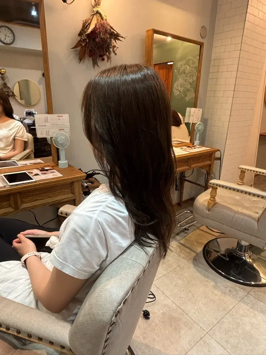 ロング 寺田 陽菜のヘアスタイル