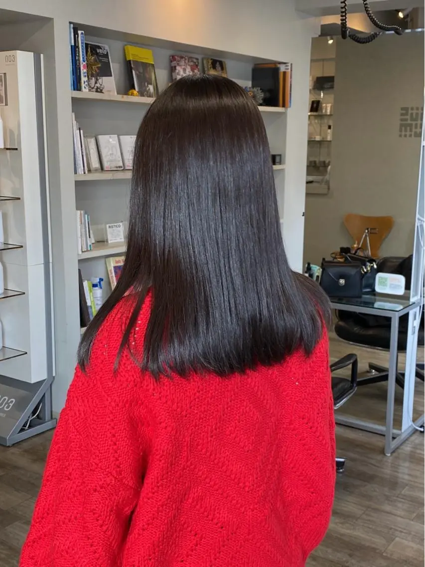 【髪質改善】ダメージレスカラー+ヘアチューニング+メリートリートメントの写真