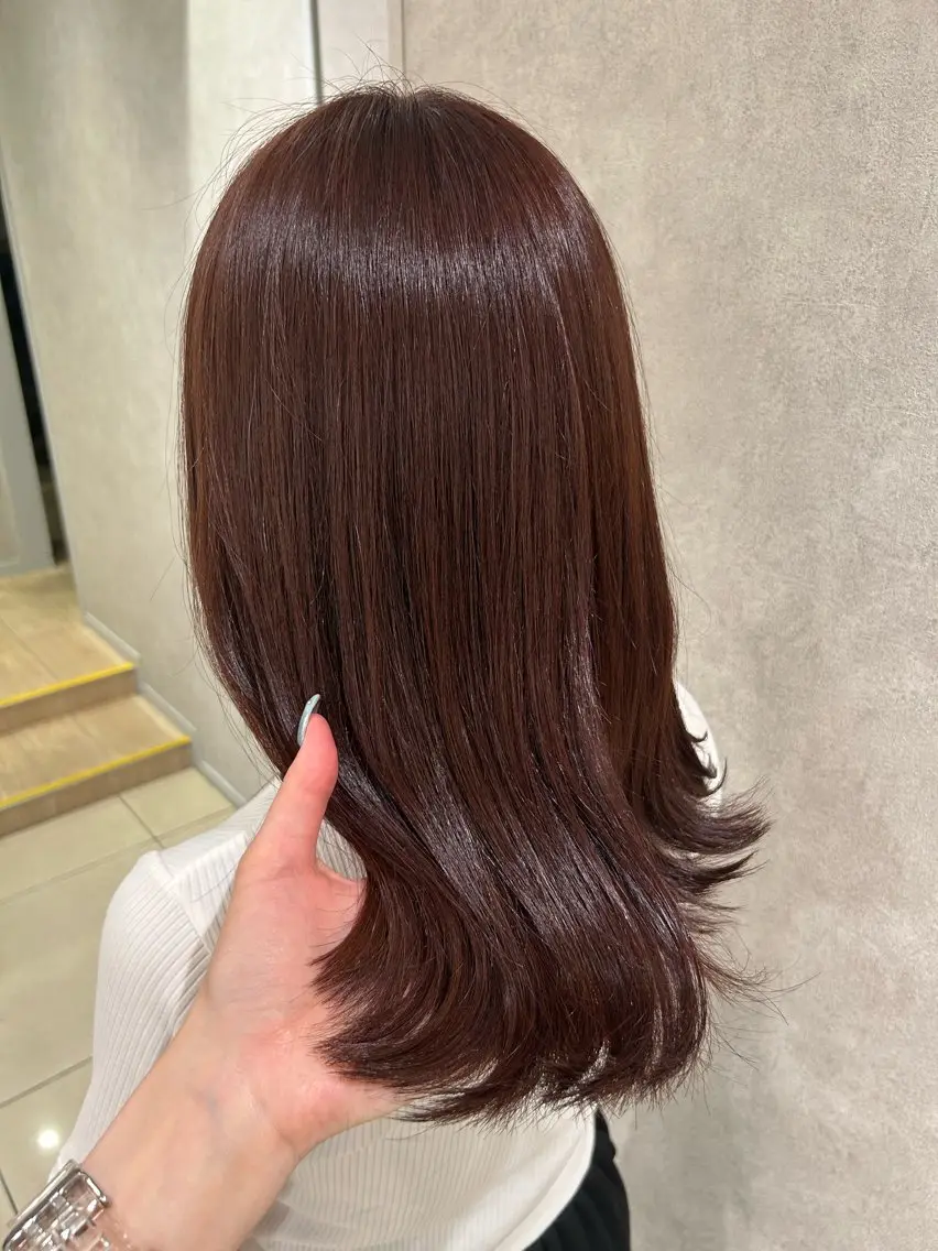 ロング カラー ⟡.·韓国ヘア*.ﾟ 室岡　咲希のヘアスタイル