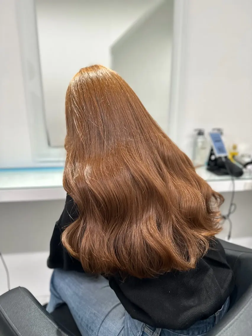 ロング カラー ヘアカラー レイヤー×透明感カラ ー🕊AZUSAのヘアスタイル