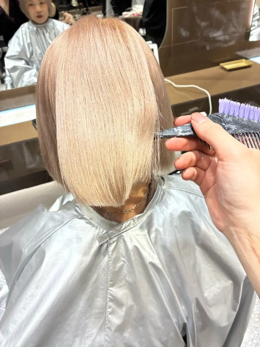 カラー カラーブリーチ特化 石原勇希のヘアスタイル
