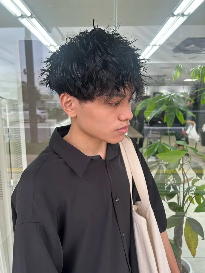 ショート パーマ メンズ メンズパーマ くせ毛 メンズパーマの達人 / タカシマダイスケのヘアスタイル
