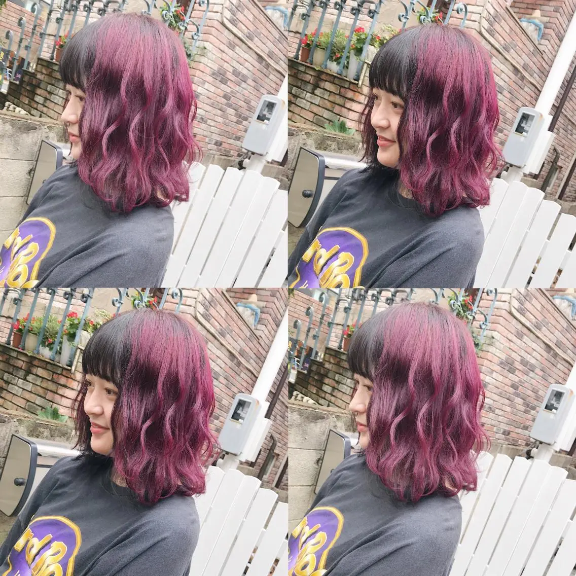 ミディアム カラー ヘアアレンジ カット ヘアカラー トリートメント TAKUMAブリーチ /切りっぱなし🪽のヘアスタイル
