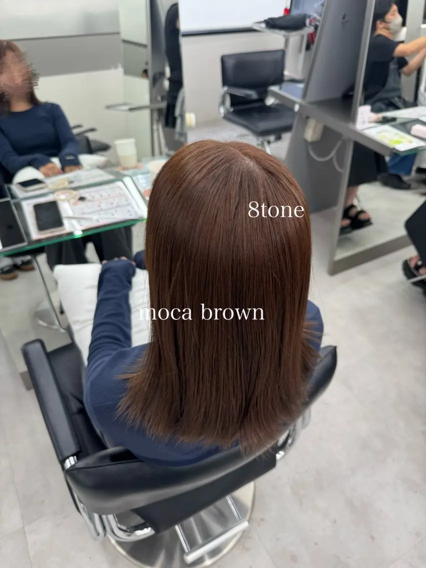 ミディアム カラー ブラウンカラー モカブラウン ヘアカラー トリートメント エクステ🎀/透明感 カラー🌙┊︎もものヘアスタイル
