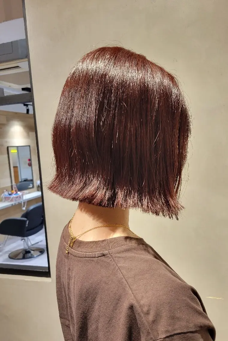 ショート Ayu🐾縮毛矯正/ ブリーチ無しカラーのヘアスタイル