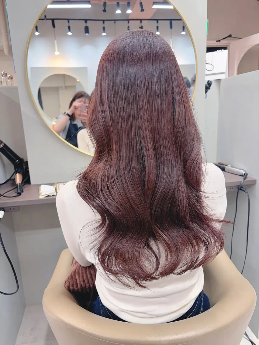 ロング カラー カット ヘアカラー トリートメント 村山 茉衣のヘアスタイル