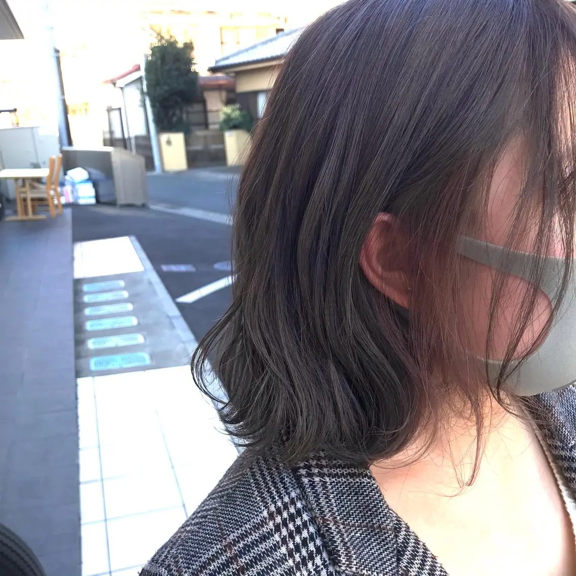 ミディアム ネモトメイナ🌿 今月末で退職しますのヘアスタイル