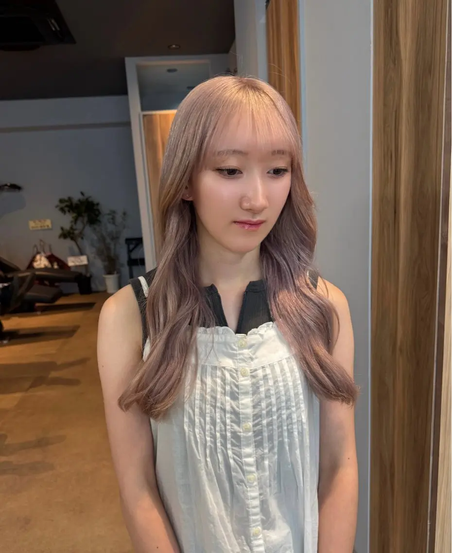 ロング ヘアカラー 似合わせスタイル☁️ 堀内志茉🍀のヘアスタイル