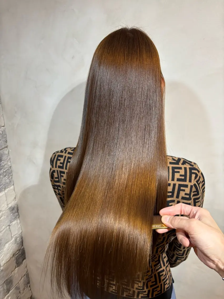 ロング 髪質改善 ロング 酸性ストレート 縮毛矯正 トリートメント ヘッドスパ ヘアセット 美髪矯正 🌈髪質改善 山下のヘアスタイル