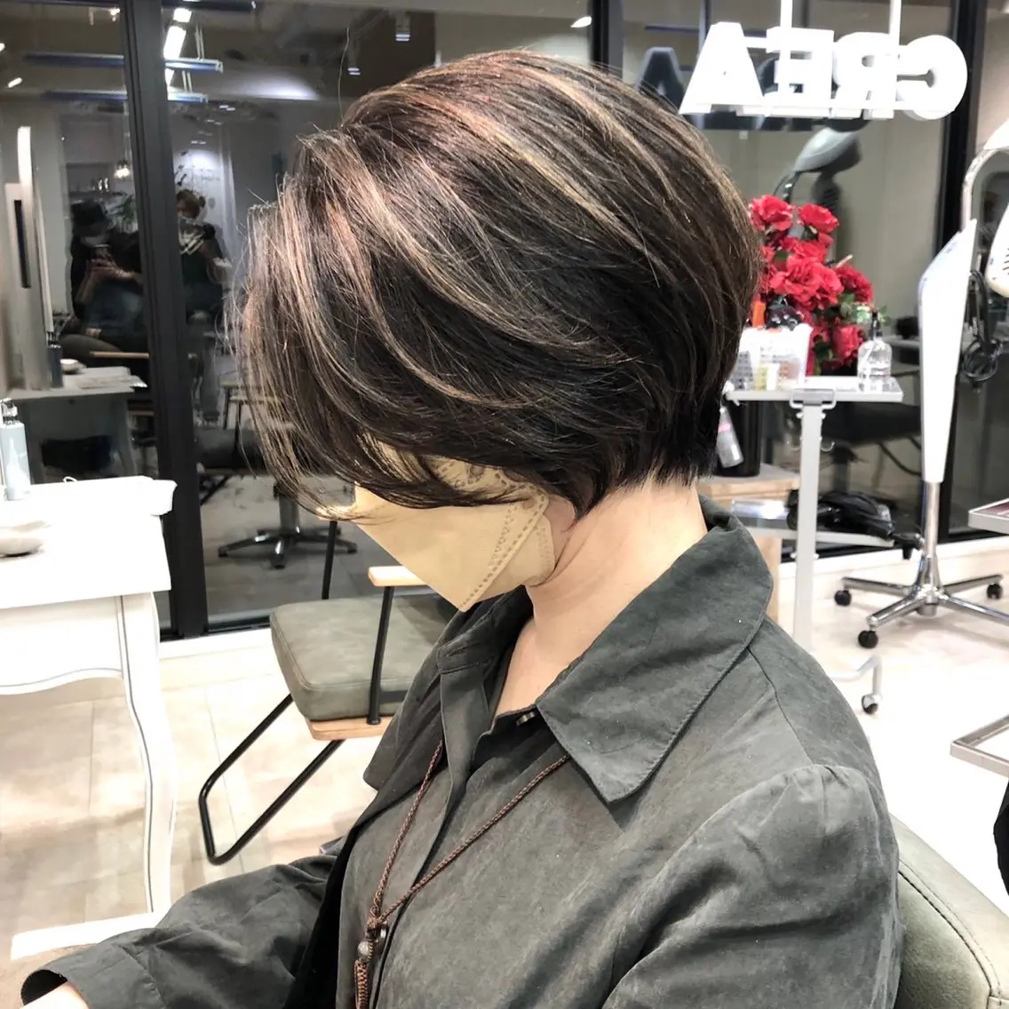 ショート カラー ハイライトカラー ハイライト デザインカラー🎨 下北沢 / 磯部のヘアスタイル