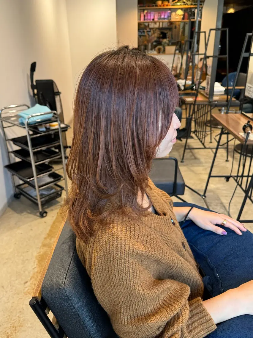 ミディアム レイヤーカット レイヤー/大人ボブ 渡邉【日吉美容室】のヘアスタイル
