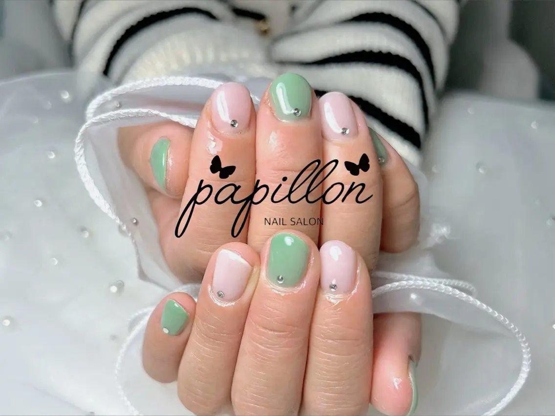 ネイル パステルネイル NAILSALON papillonのネイルデザイン
