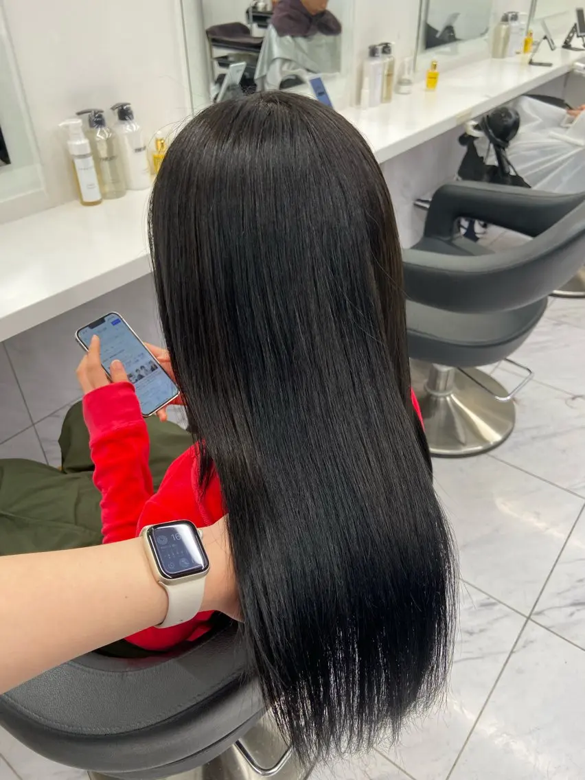 セミロング カラー ヘアアレンジ Over hair_ misakiのヘアスタイル