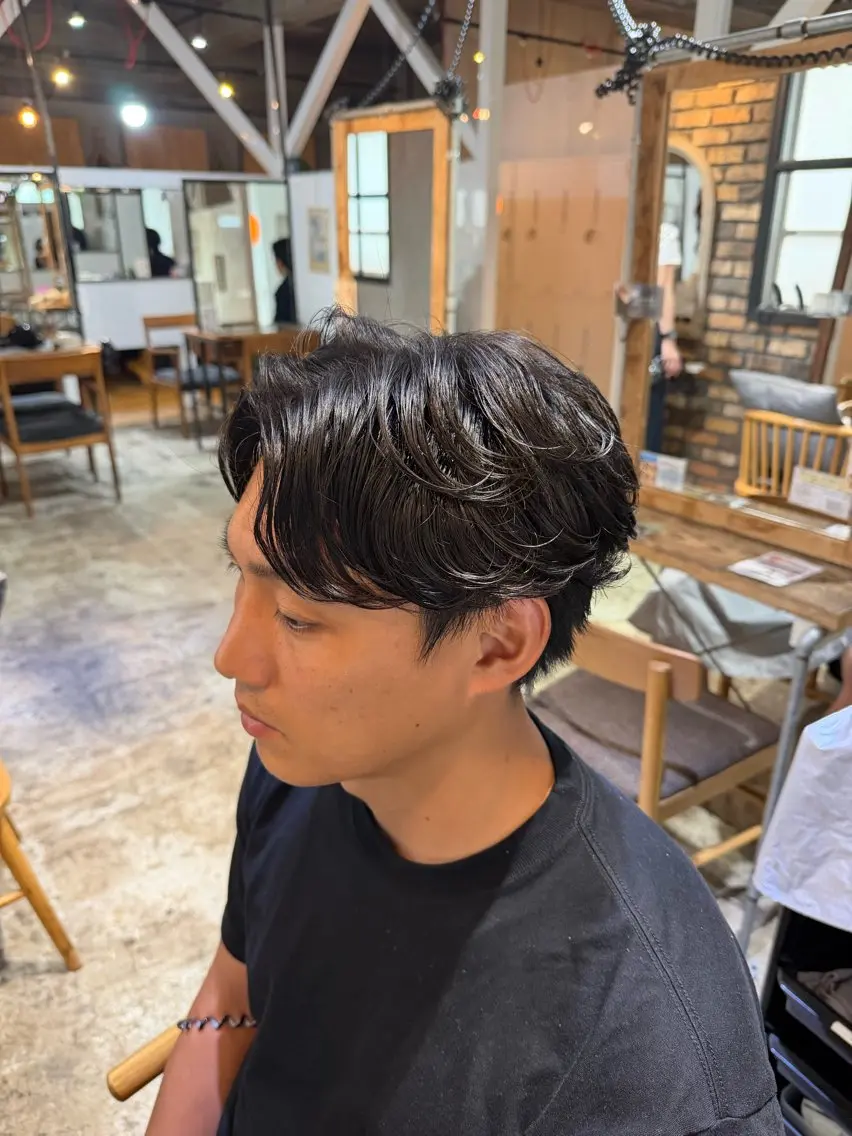メンズ パーマ カラーモデル募集✨️ YUKI🎀☁️のヘアスタイル