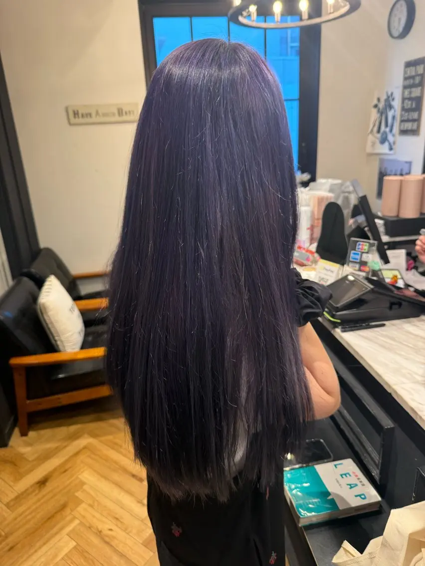 ロング カラー 國分 真椰のヘアスタイル