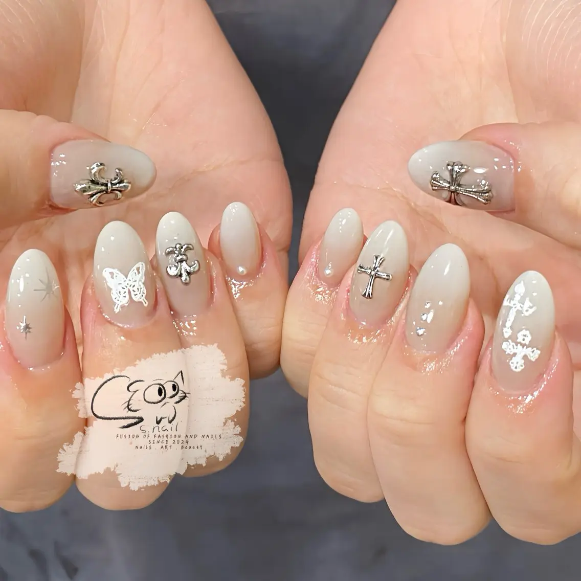 ネイル チークネイル フレンチネイル グラデーション マグネットネイル ワンカラーネイル S.nail _のネイルデザイン