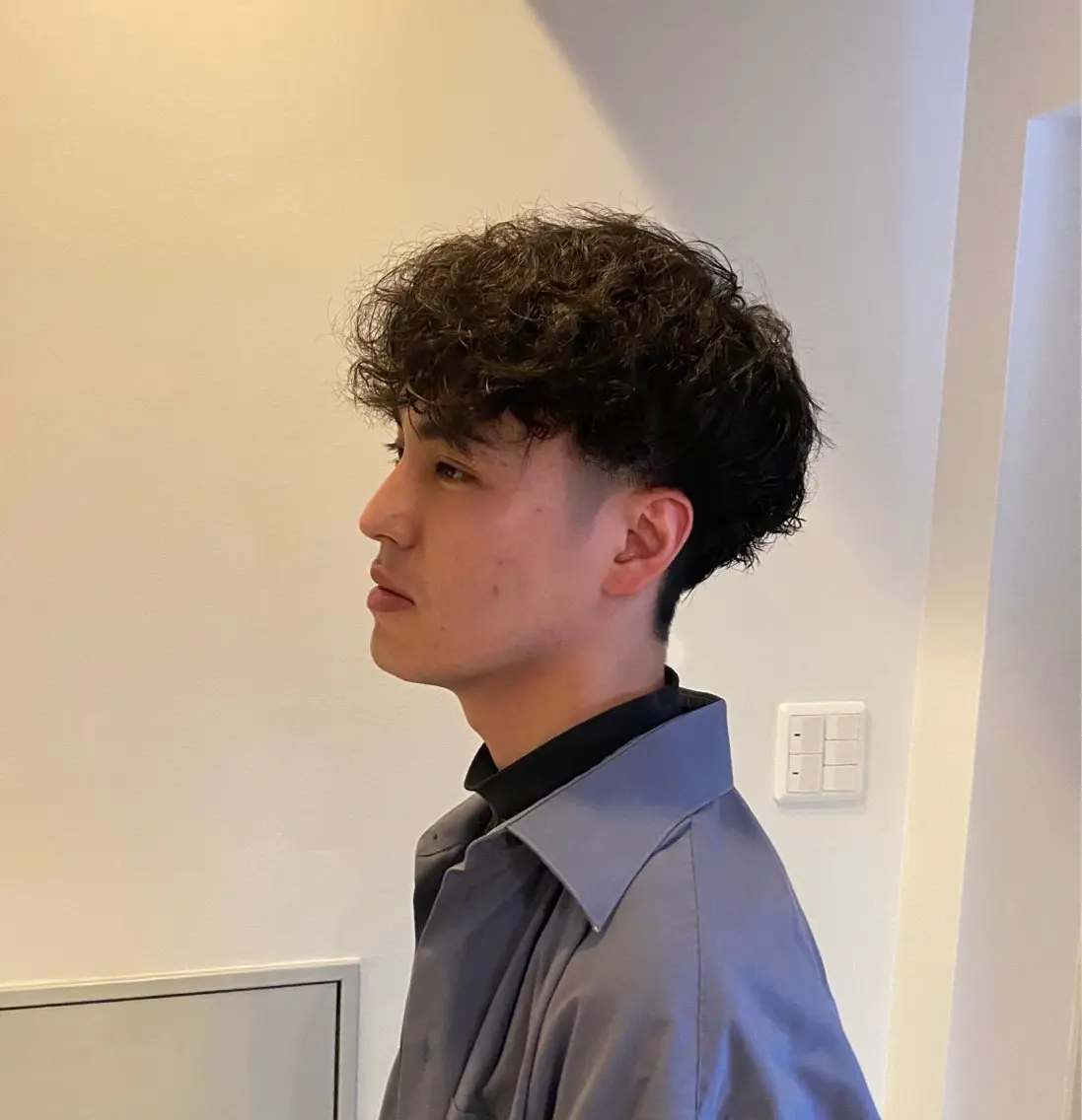 メンズ スペインカール カット 縮毛矯正 トリートメント 谷川 李奈のヘアスタイル