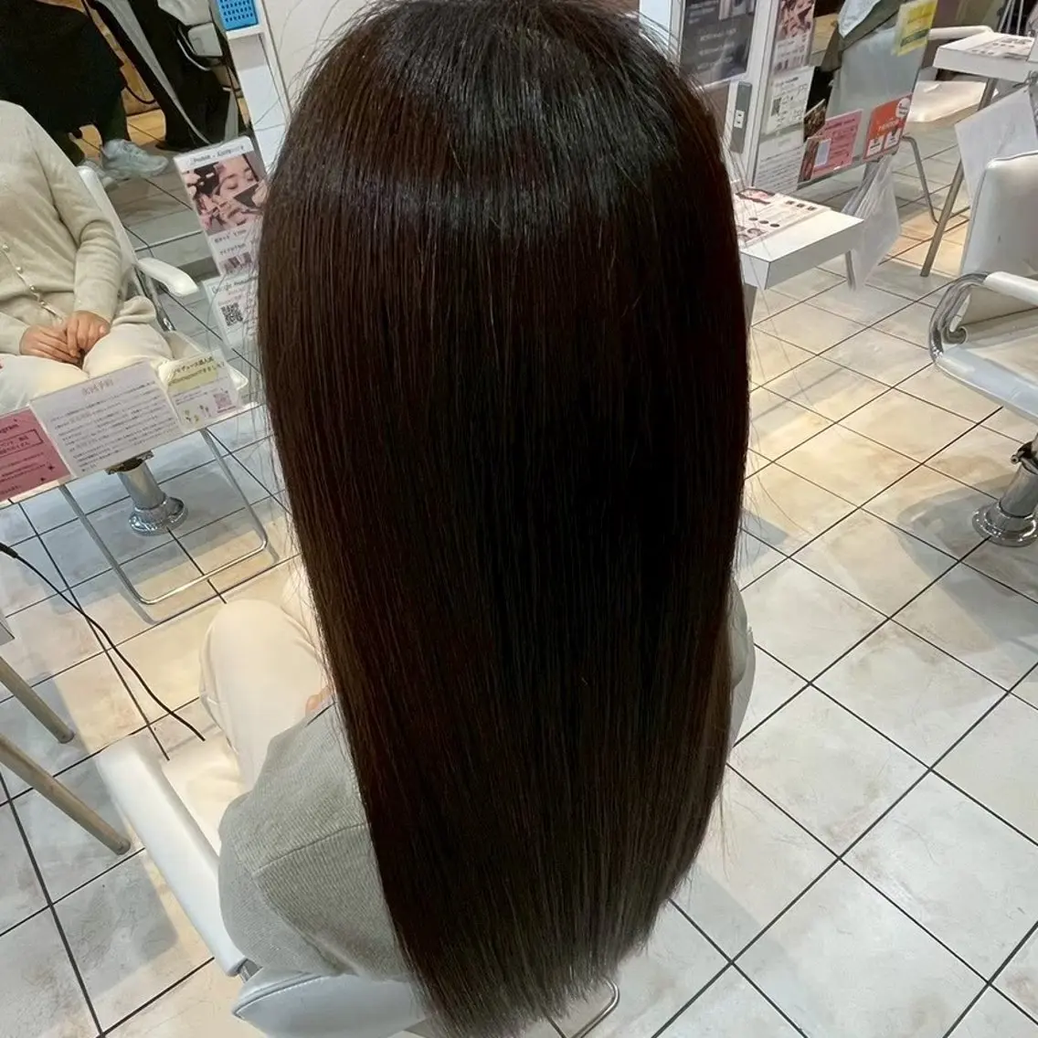 カラー ロング 縮毛矯正/ワンカラー モデル募集🫧田村のヘアスタイル