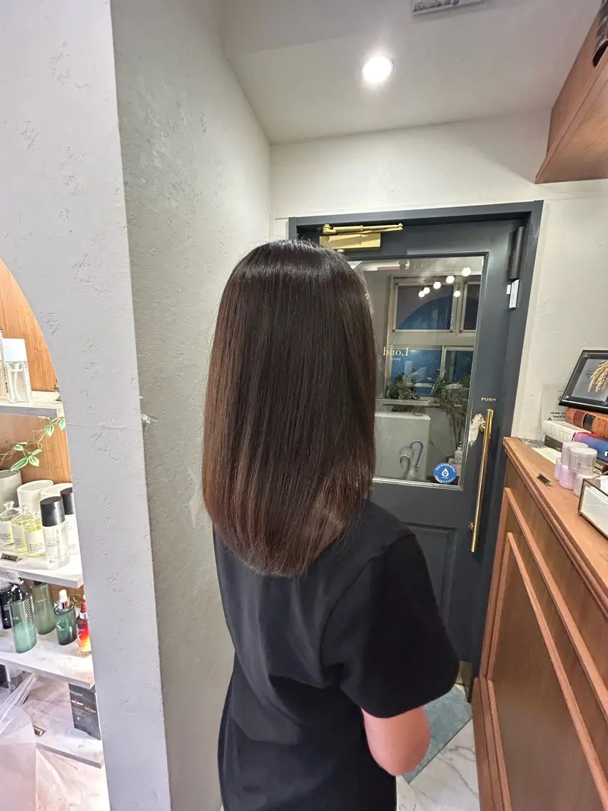 セミロング トリートメント オリーブ/みづき /ボブパーマ🤍のヘアスタイル