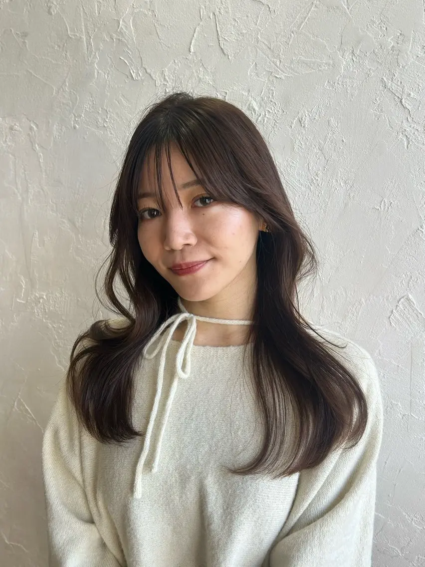 セミロング 🌿‬髪質改善カラー 菊池梨麻🌿‬のヘアスタイル